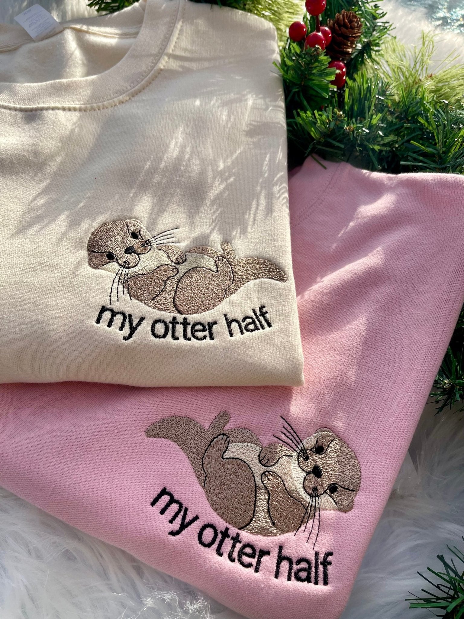 'My Otter Half' Valentines Matching Sweatshirt Hoodie