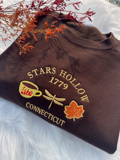 Stars Hollow 1779 Connecticut Embroidered Sweatshirt