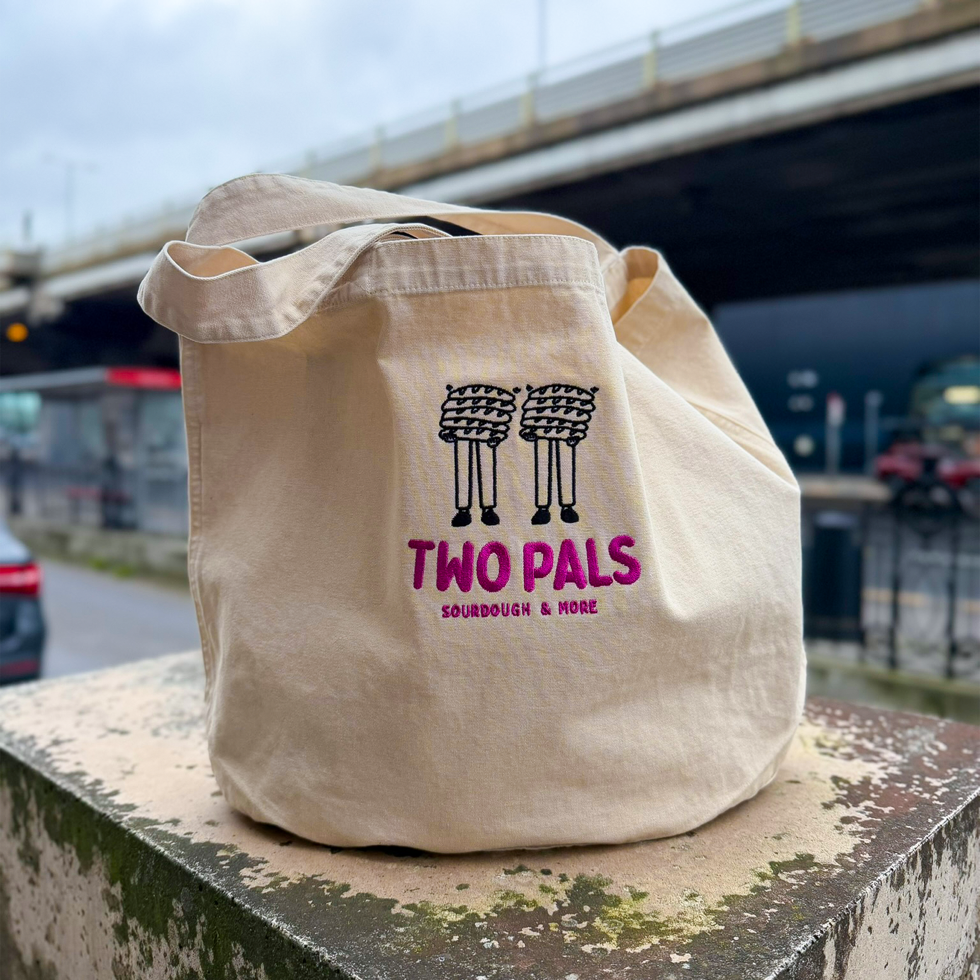 Custom Logo Embroidered Tote Bag