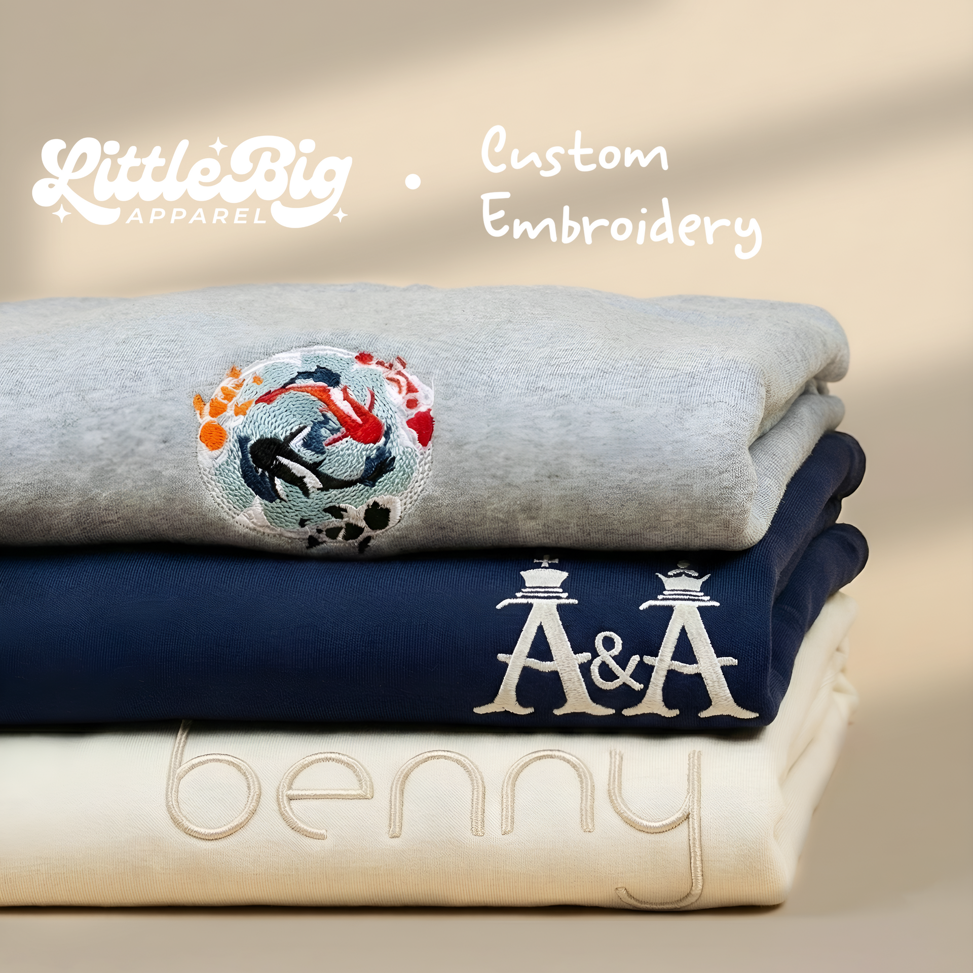 Custom Logo Personalised Embroidered Sweatshirt Hoodie