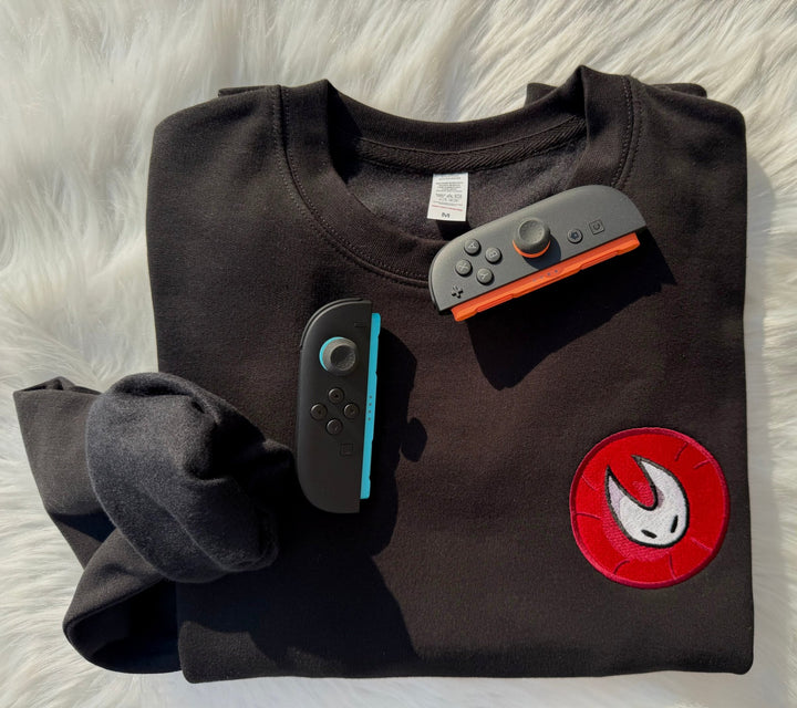 Hollow Knight Silksong Hornet Embroidered Sweatshirt