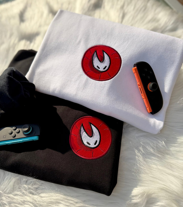 Hollow Knight Silksong Hornet Embroidered Sweatshirt