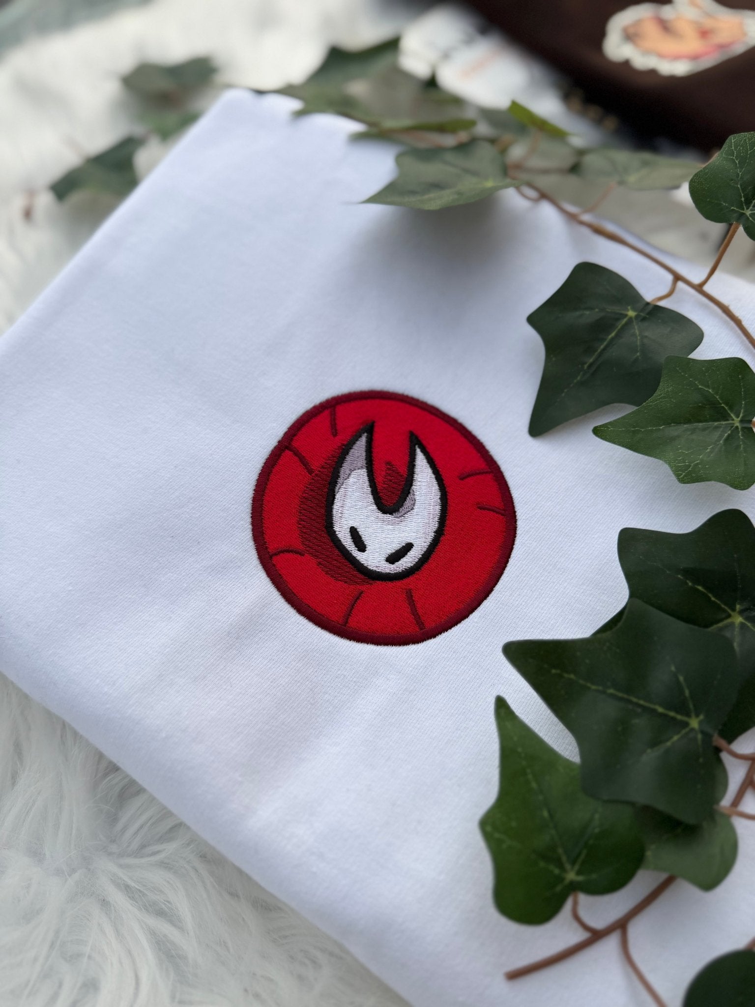 Hollow Knight Silksong Hornet Embroidered Sweatshirt