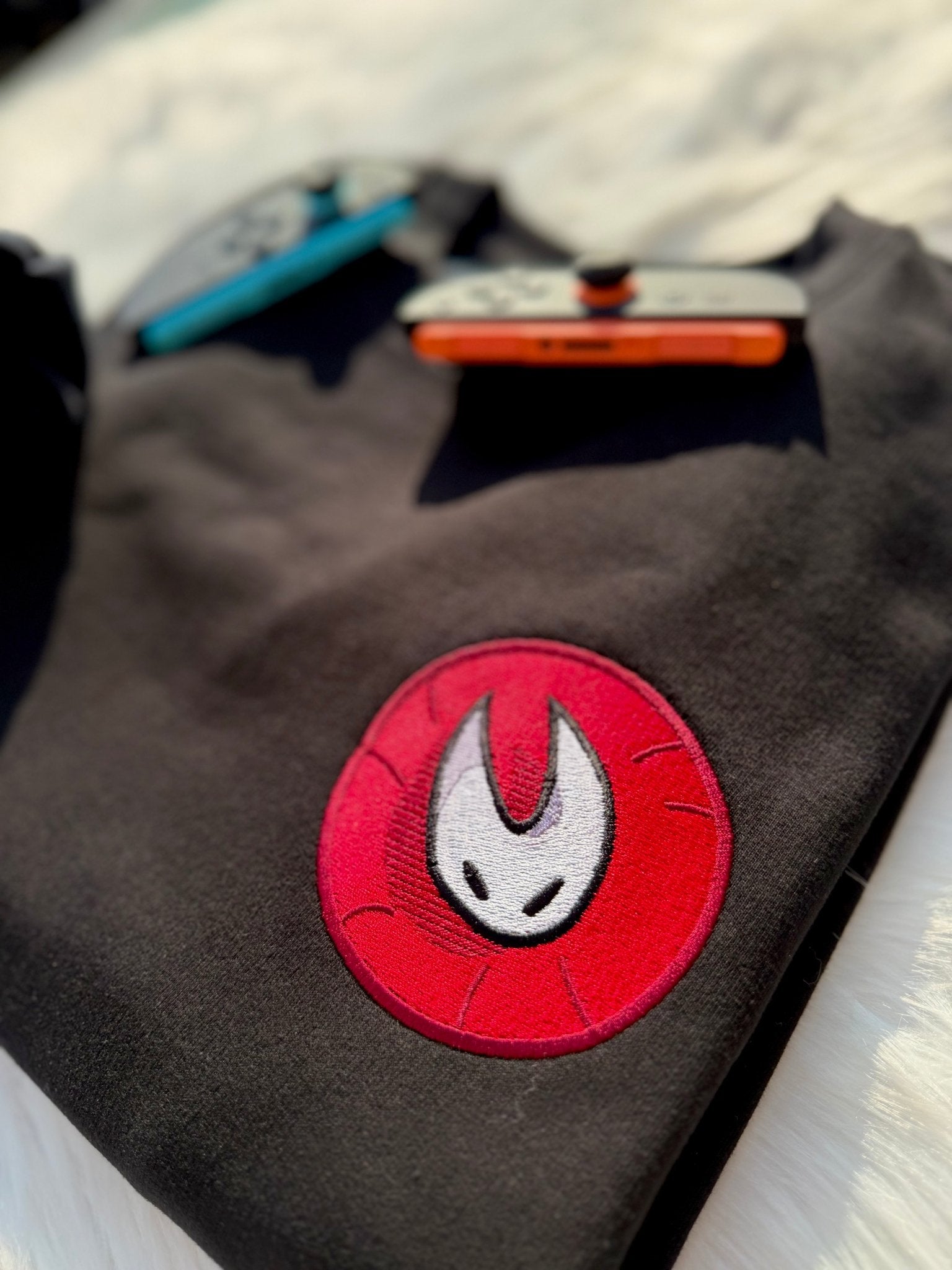 Hollow Knight Silksong Hornet Embroidered Sweatshirt