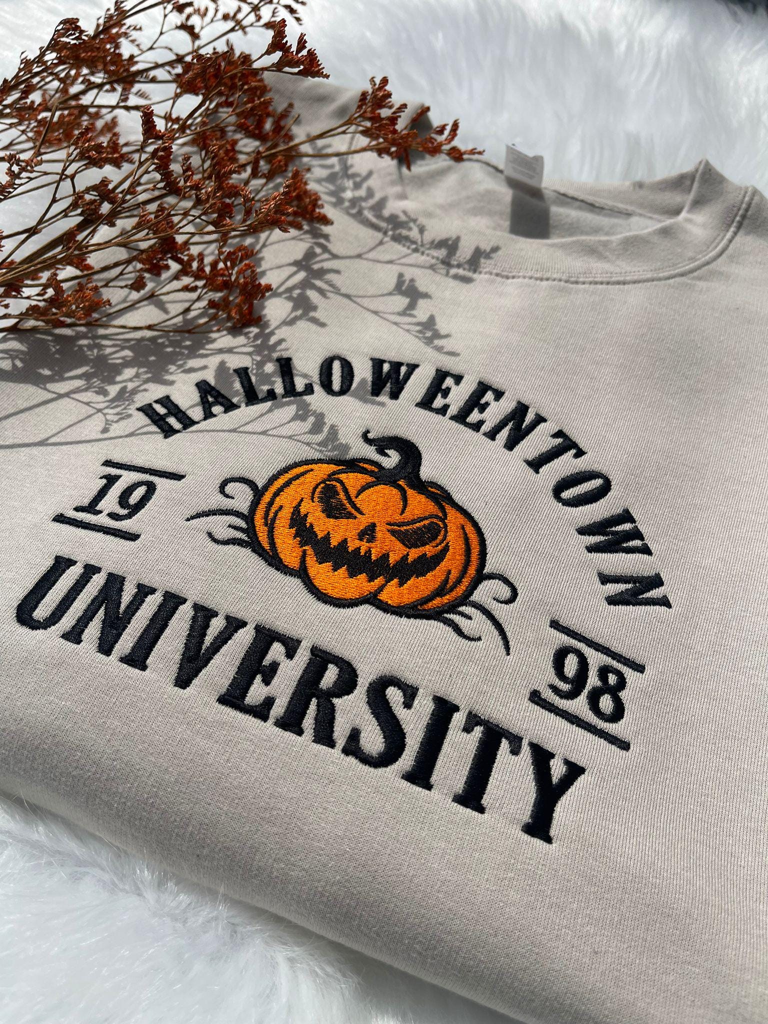 Halloween Town Embroidery Fall Spooky Season Embroidery