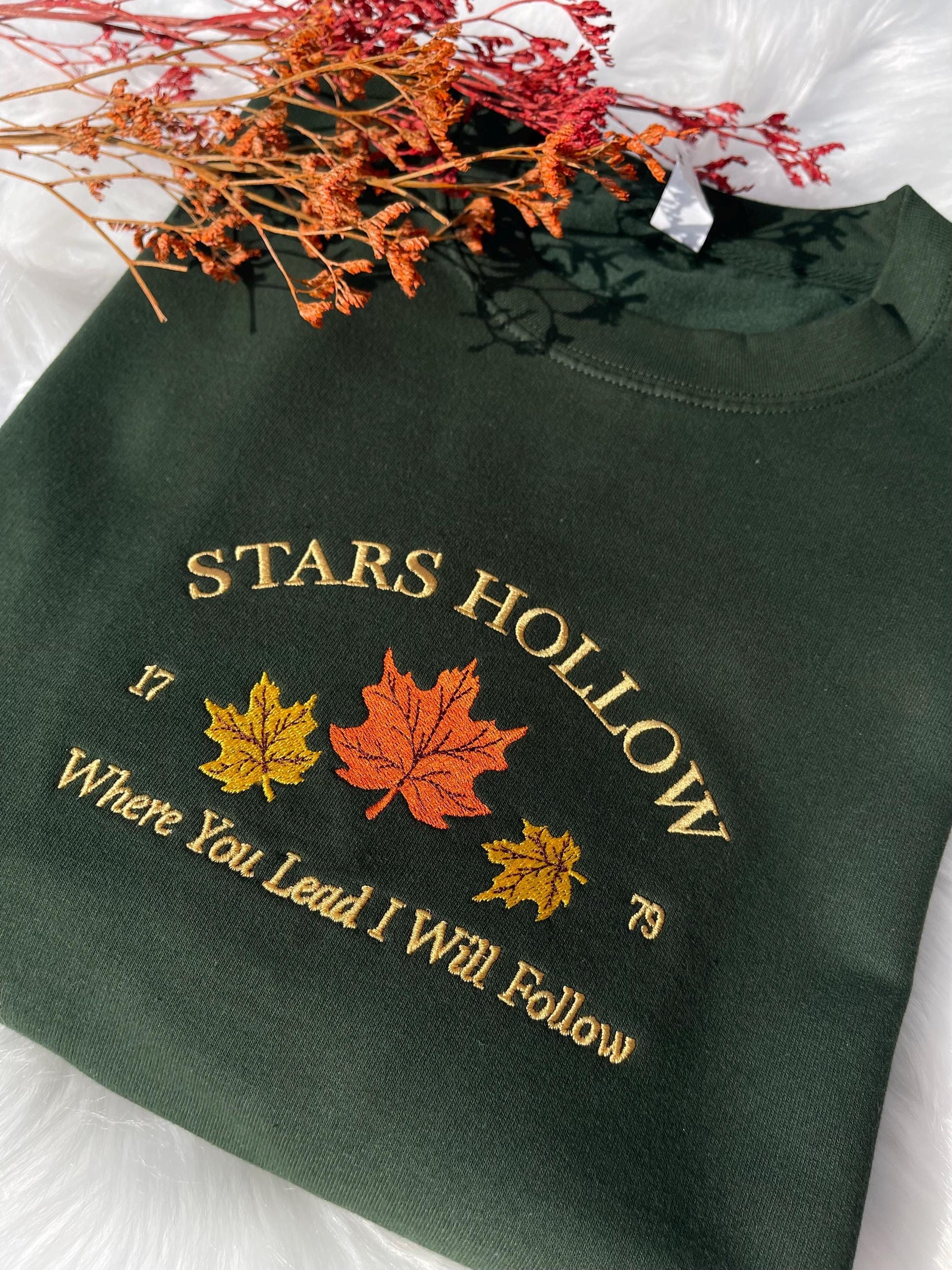 Stars Hollow 1779 Connecticut Embroidered Sweatshirt Alternative