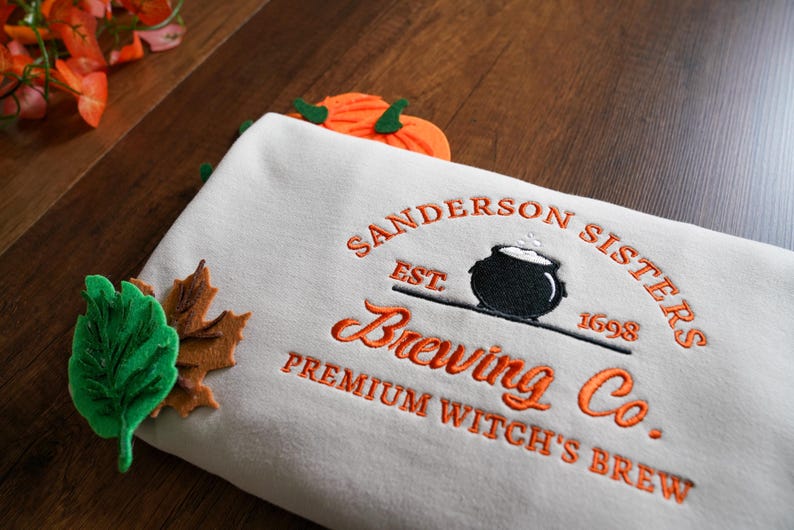 Sanderson Sweatshirt Hocus Pocus Shirt Embroidered Sweatshirt