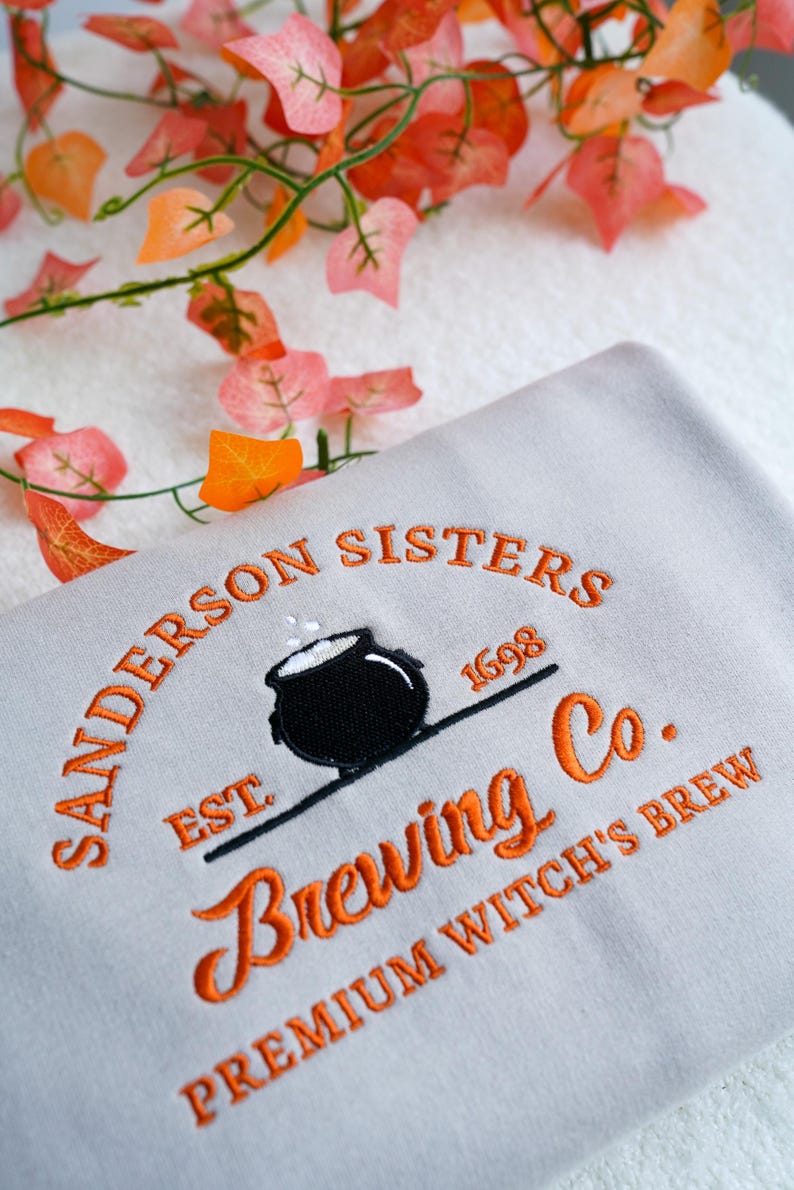 Sanderson Sweatshirt Hocus Pocus Shirt Embroidered Sweatshirt